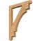 Ekena Millwork Merced Arts & Crafts Smooth Bracket, Western Red Cedar, 3 1/2"W x 34"D x 42"H BKT04X34X42MRC03SWR - alternate 1